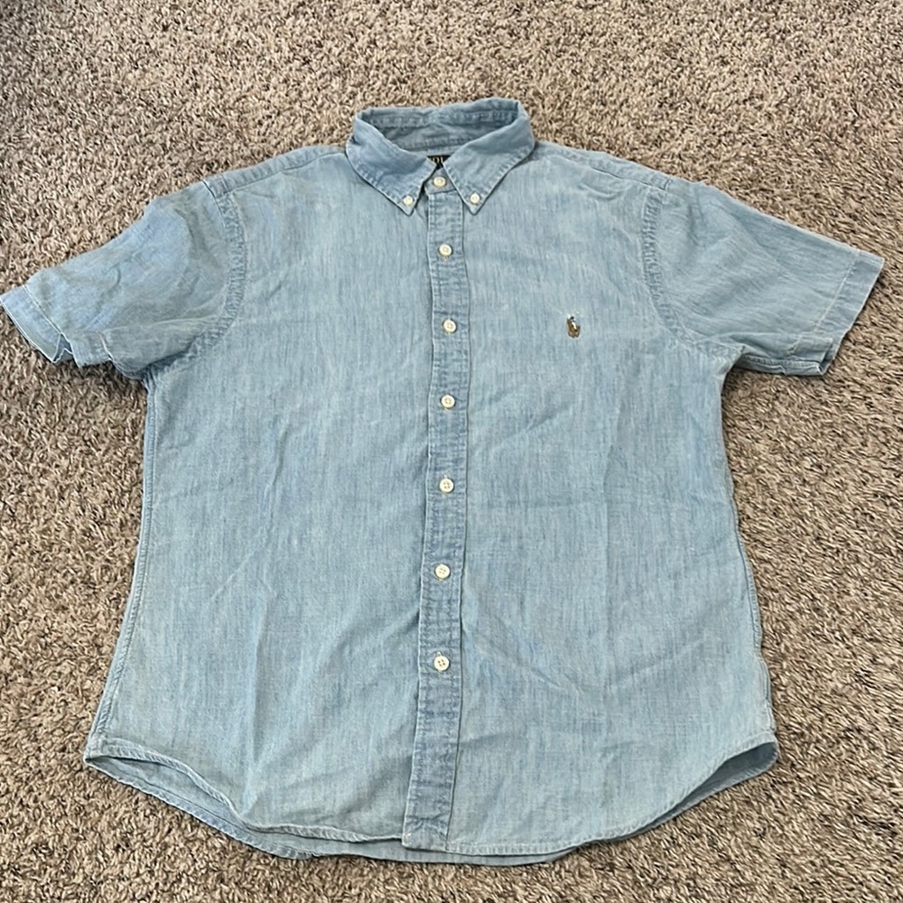 Polo Ralph Lauren Chambray Casual Button Down Shirt - Slim Fit